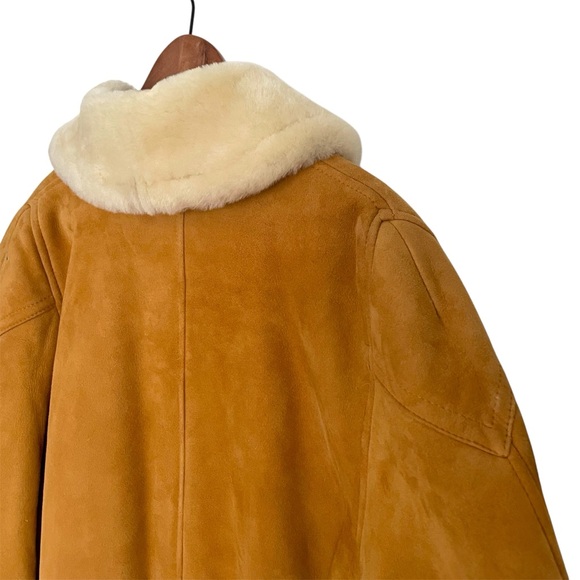 Vintage Overland Sheepskin Longline Coat Genuine Shearling Boho Western Winter - Picture 9 of 15